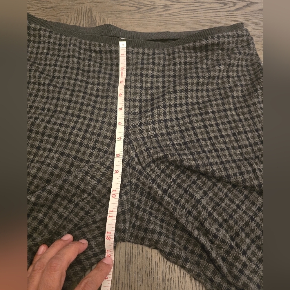 J. Jill Ponte Full Wide Leg Knitted Pants Size Medium Petite Blue And Gray - Picture 4 of 12
